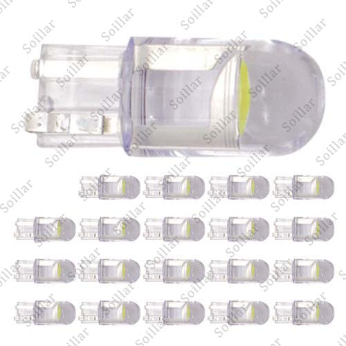 20x Super White T10 168 W5W 2825 LED License Plate Interior Light Bulb 6000K
