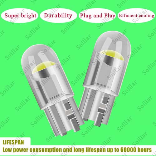 20x Super White T10 168 W5W 2825 LED License Plate Interior Light Bulb 6000K