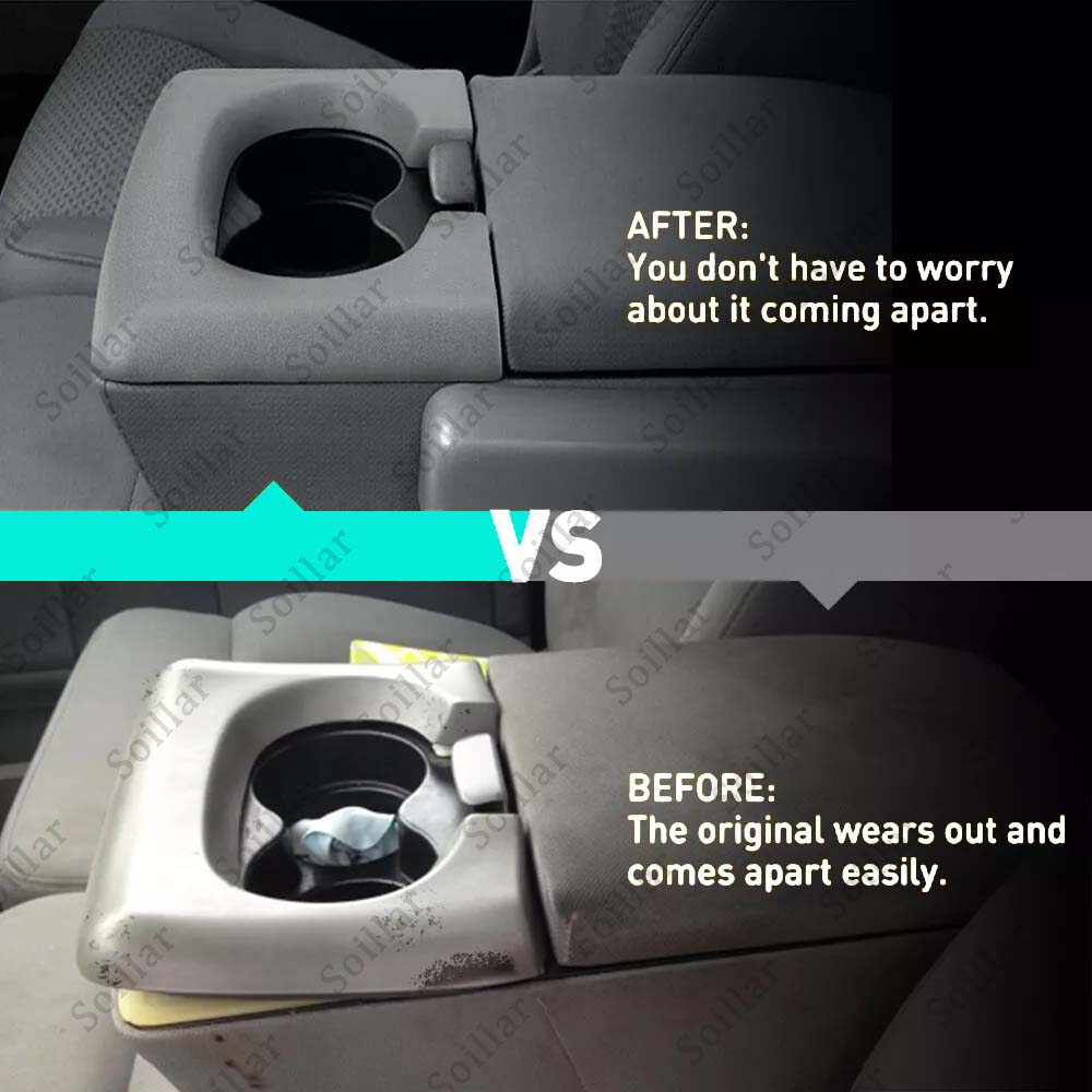 For Ford F250 350 99-10 Center Console Cup Holder Replaces Pad Light Flint Grey