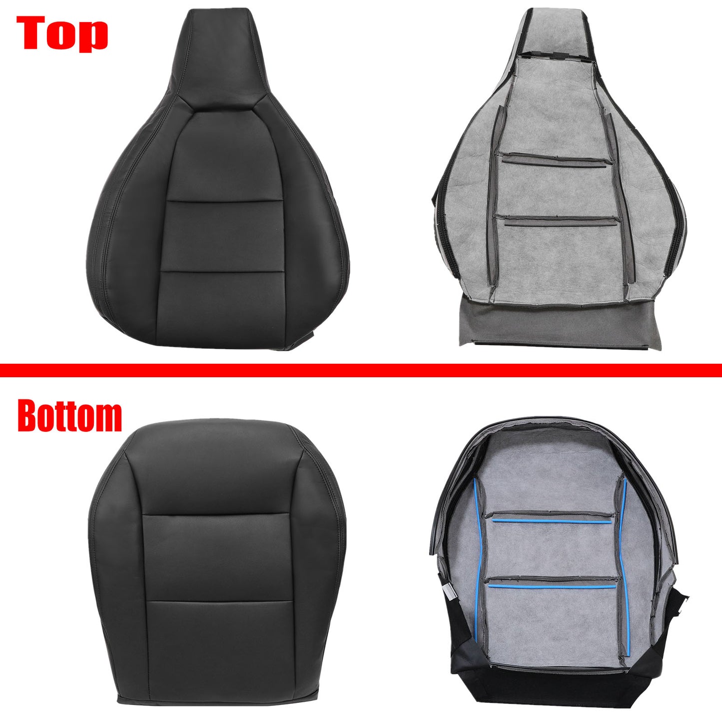 For 2014 2015 Mercedes Benz CLA250 Front Driver & Passenger Bottom & Top Leather Seat Cover Tan