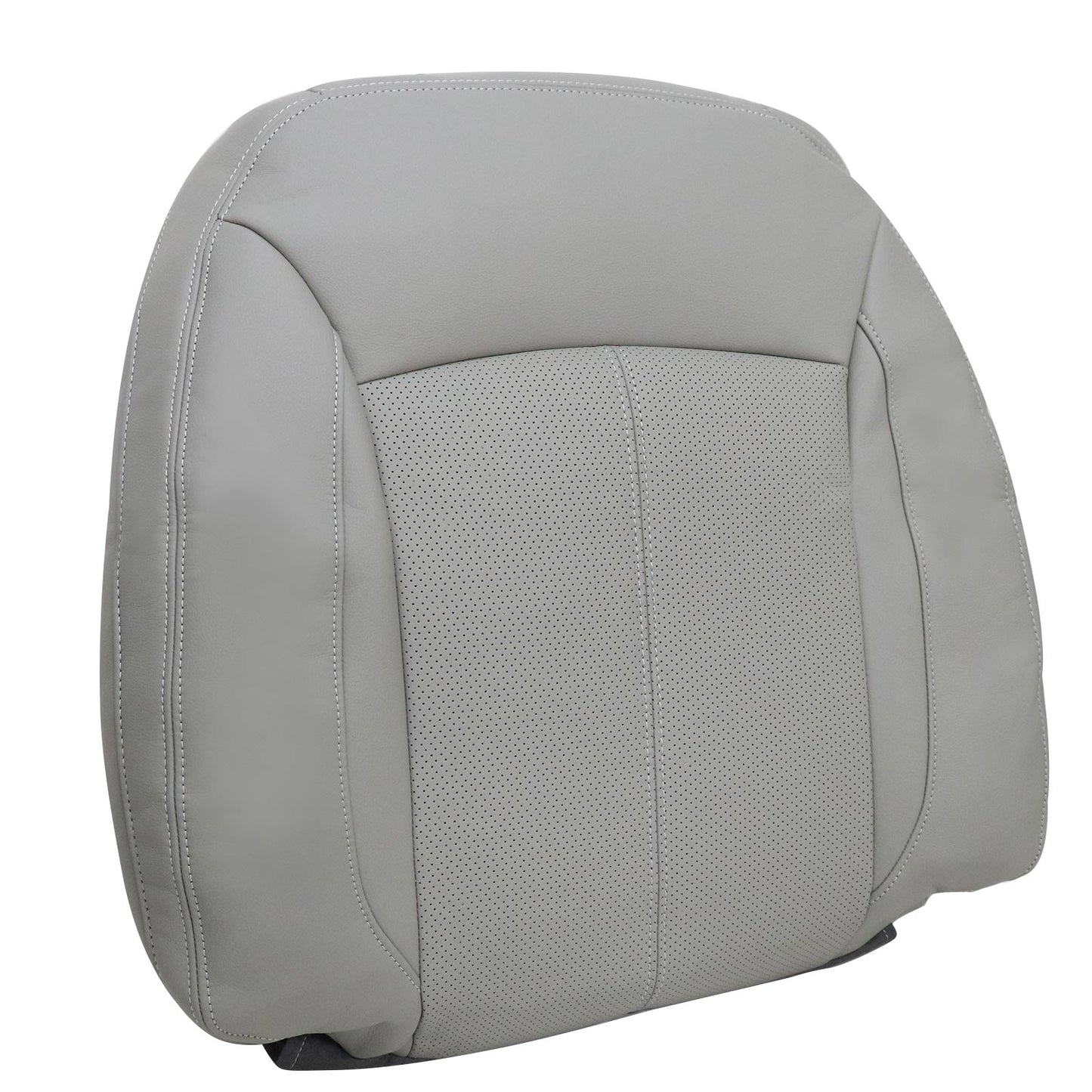 For 2010-2013 Buick LaCrosse Front Driver & Passenger Bottom & Top Leather Seat Cover Titanium Gray