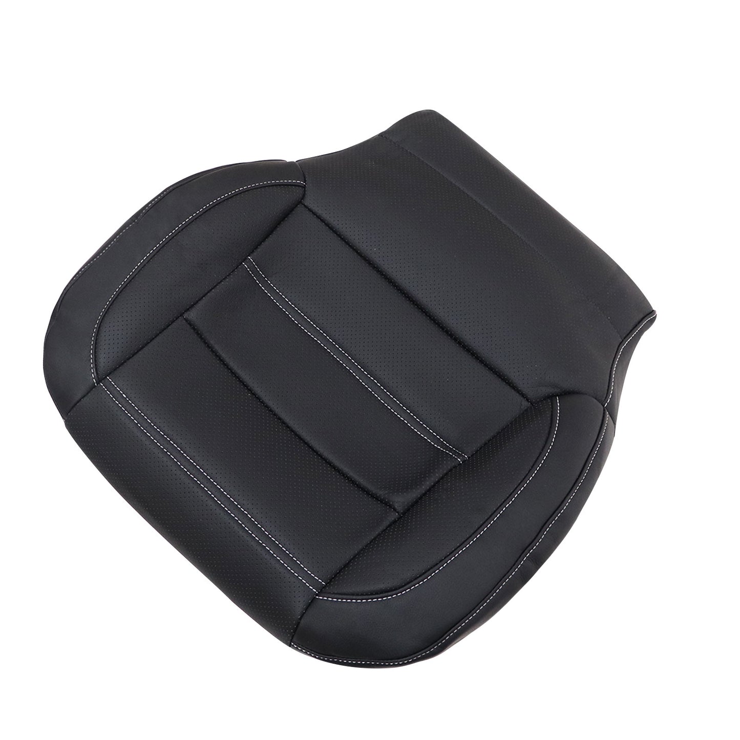For 2014-2018 GMC Sierra 1500 Denali For 2014-2019 GMC Sierra 1500 Denali Replacement Driver Bottom Leather Seat Cover Black Driver Bottom Perf Leather Seat Cover Black