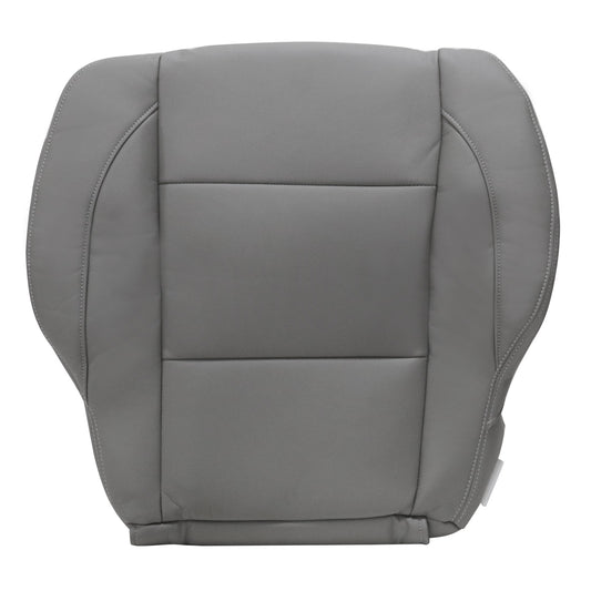 Driver Bottom Leather Seat Cover Gray For Nissan Titan 2005-2015 Replacement