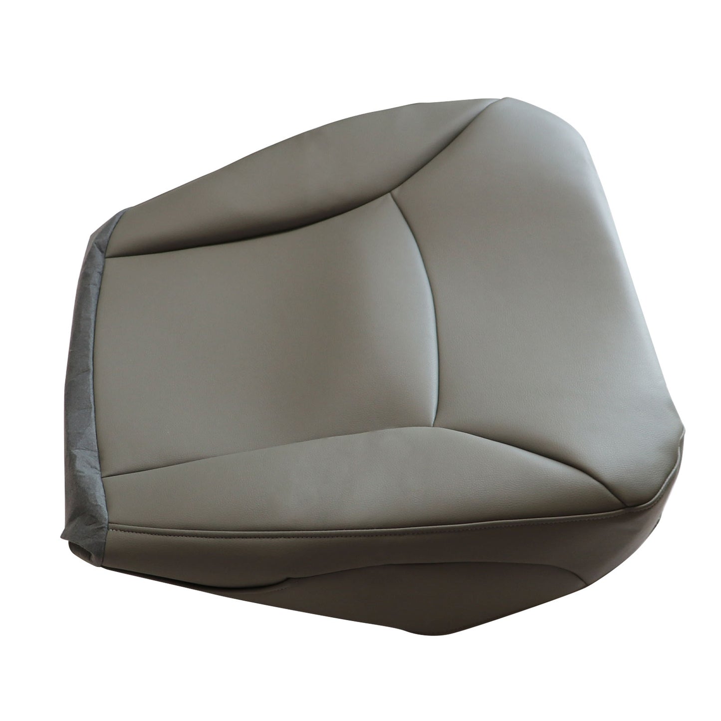 Replacement Driver Side Bottom Leather Seat Cover For Ford E150 E250 E350 Van 2002-2008 Gray