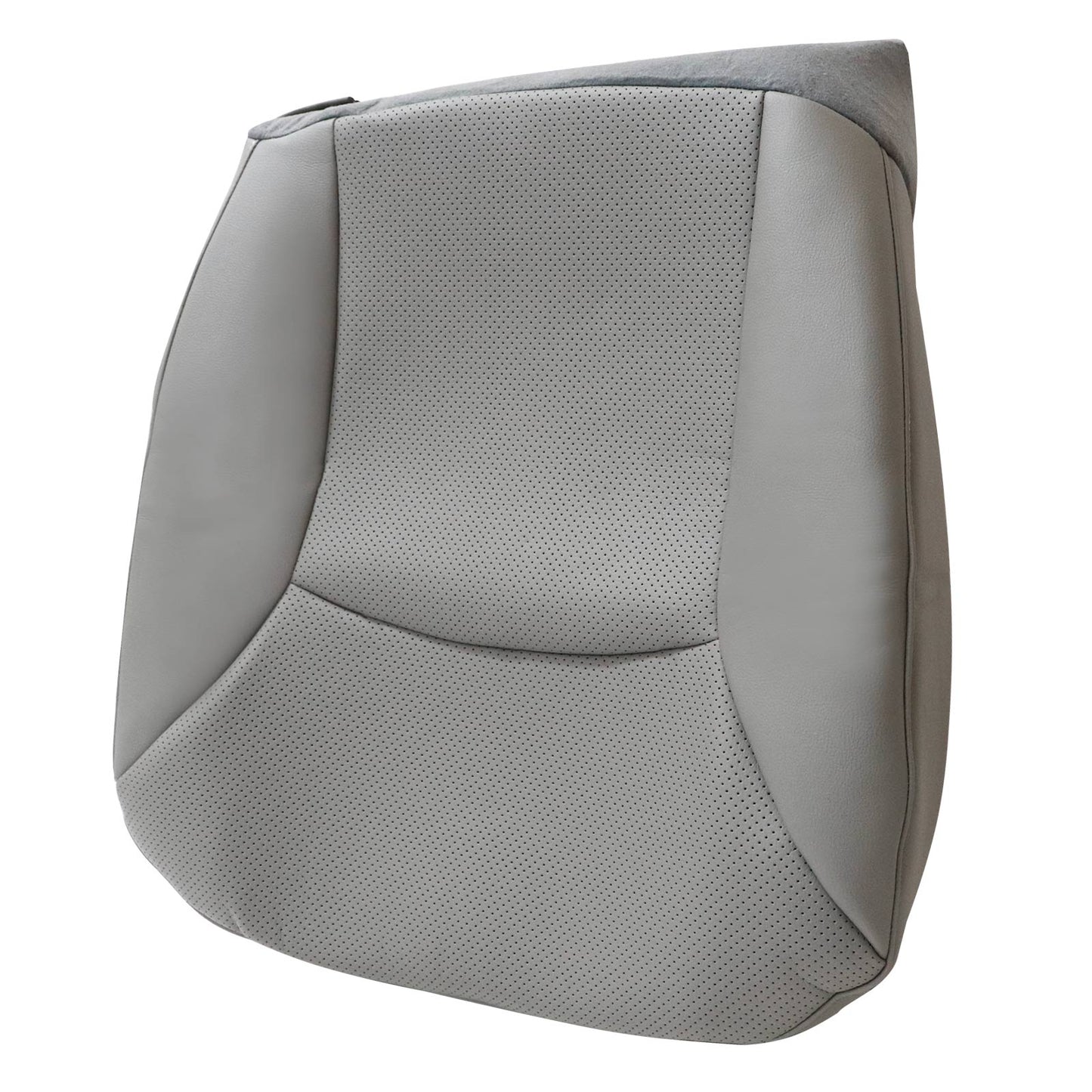 2002-2008 For Ford E150 E250 E350 Van Driver Bottom Perforated Leather Seat Cover Gray