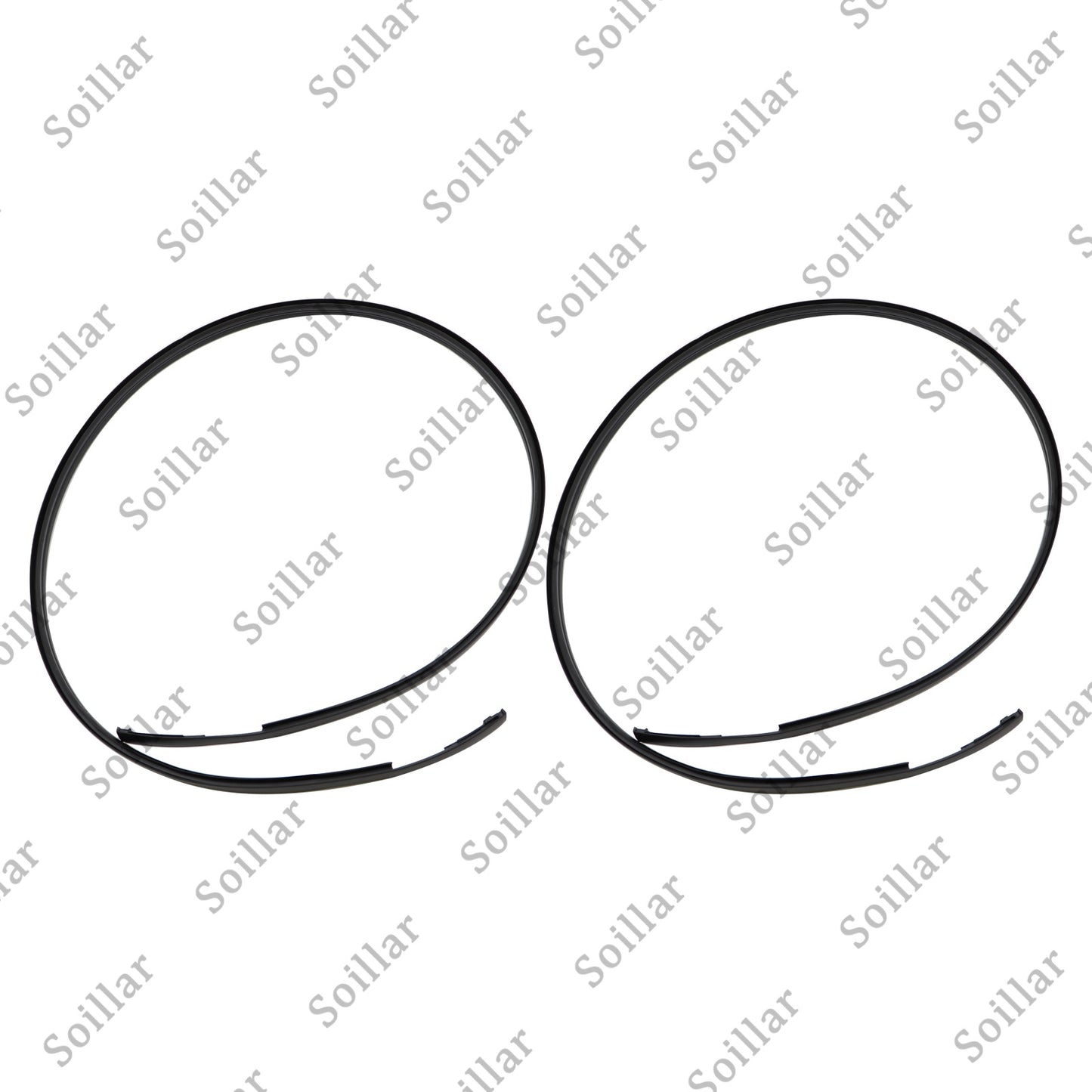 Black High Quality Roof Trim Molding Kit Fit for 06-2016 Toyota Yaris Hatchback
