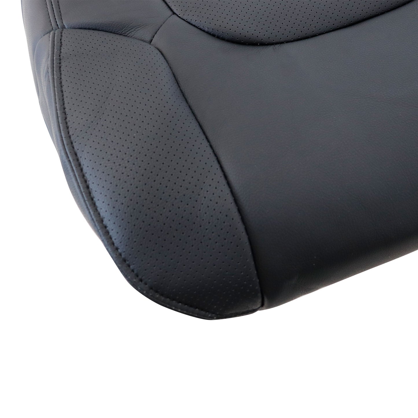 For 2005-2021 Nissan Frontier SL LE Pro-4x S SV Driver & Passenger Bottom Leather Seat Cover Black