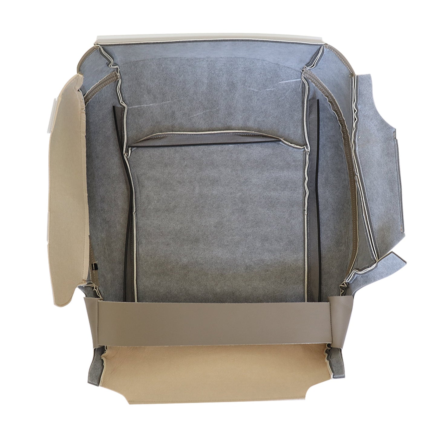 For 2009-2012 Dodge Ram 1500 2500 Front Driver & Passenger Bottom Perforated Leather Seat Cover Tan