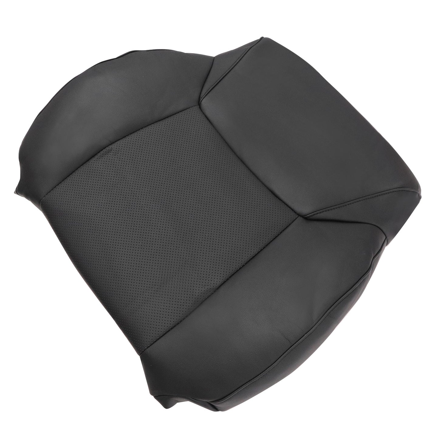 For 2008-2015 Lexus LX570 Driver & Passenger Side Bottom & Top Perforated Leather Seat Cover Black