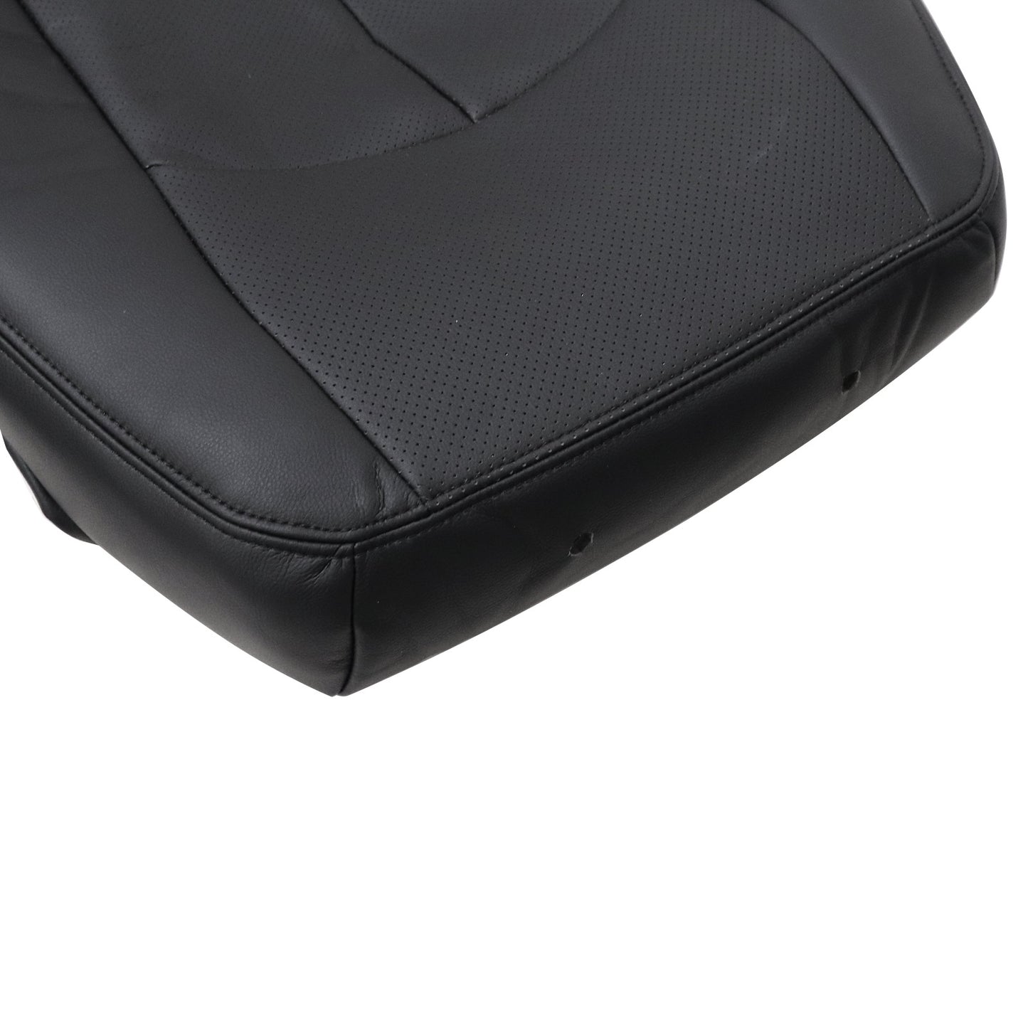 For 2003-2009 Mercedes Benz E63 E280 E300 E320 E350 E500 E550 Driver Bottom & Top PERFORATED Leather Seat Cover Black