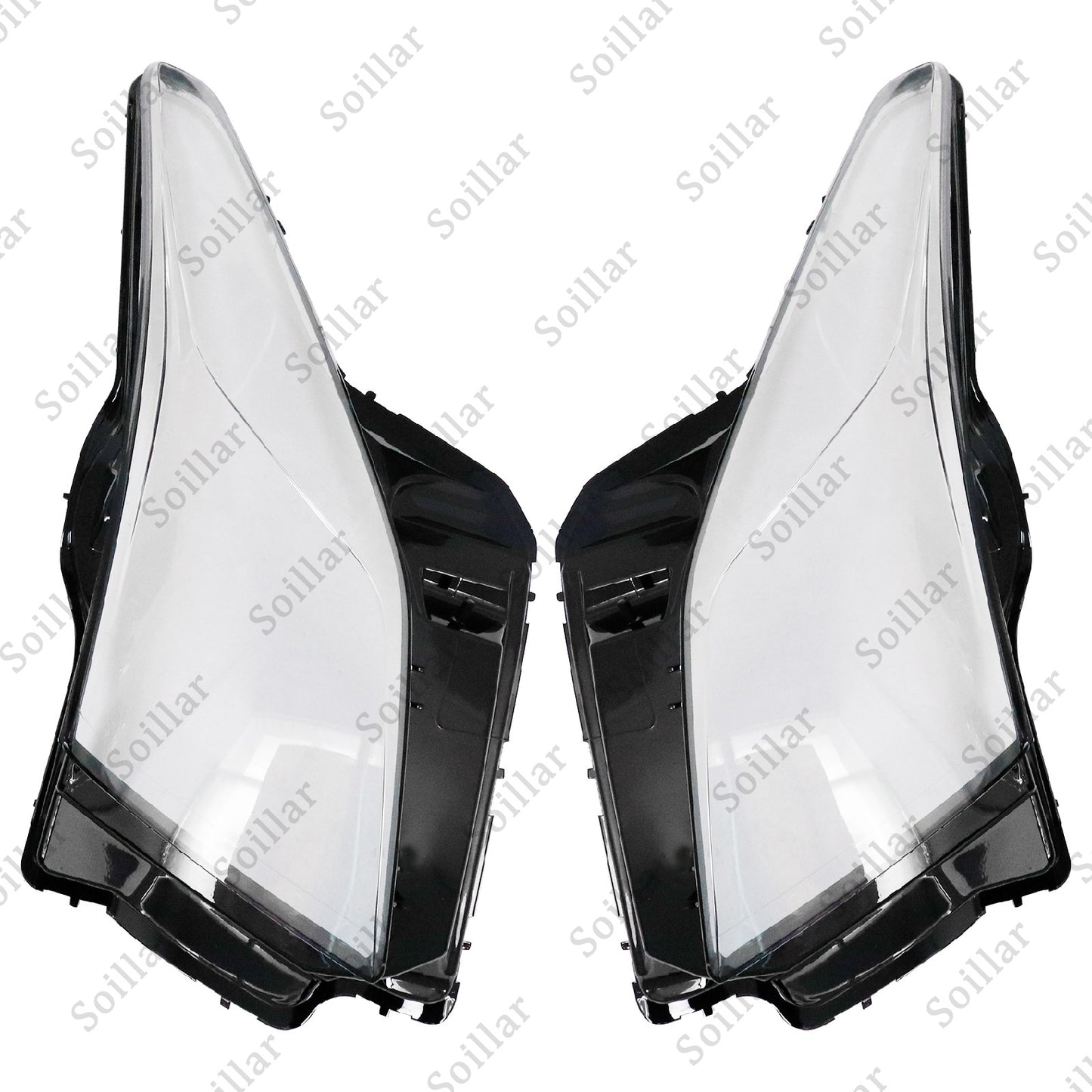 Fits Cadillac ATS 2013 2014 2015-2017 2018 Pair Headlight Lamp Cover Lens Shell