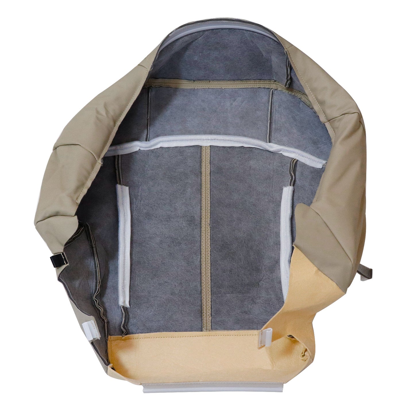 For 2002 Cadillac Escalade Front Driver & Passenger Bottom Perforated Leather Seat Cover Tan