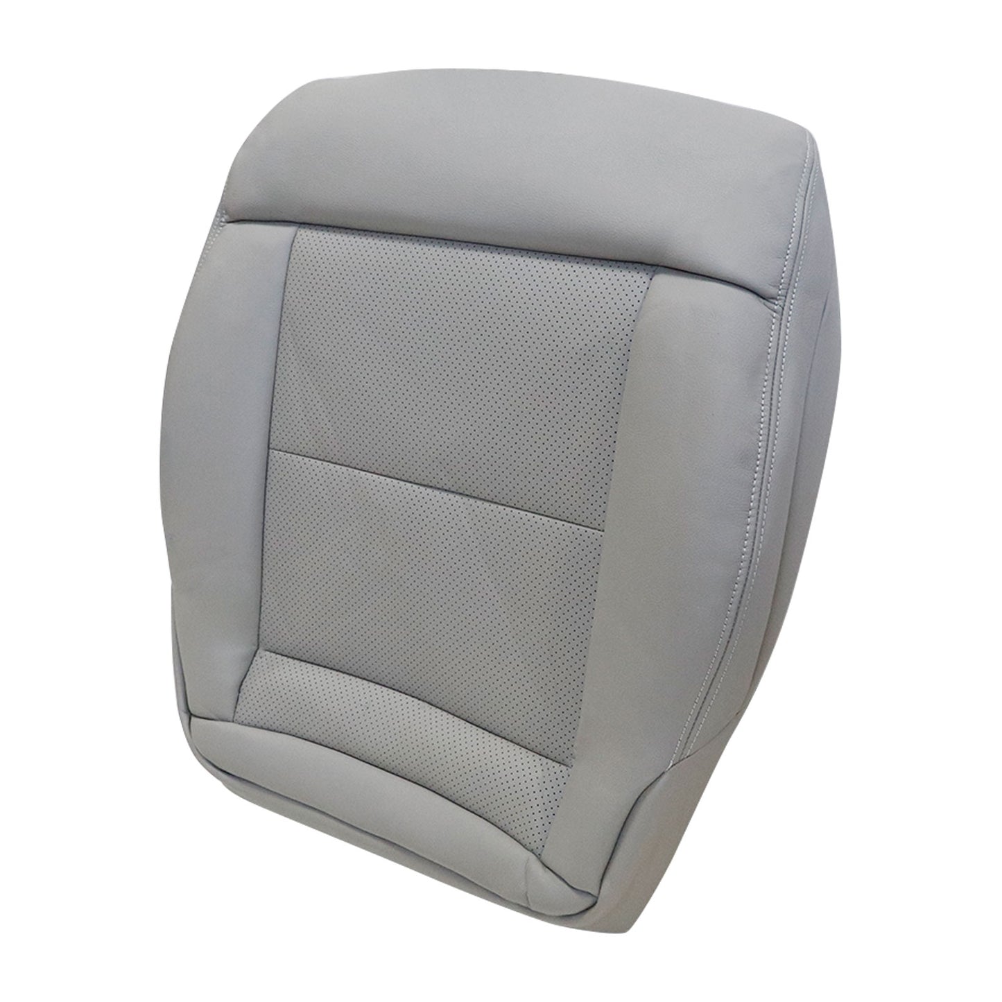 For 2010-2016 Mercedes Benz E200 E250 E300 E350 Driver & Passenger Bottom & Top PERFORATED Leather Seat Cover Gray