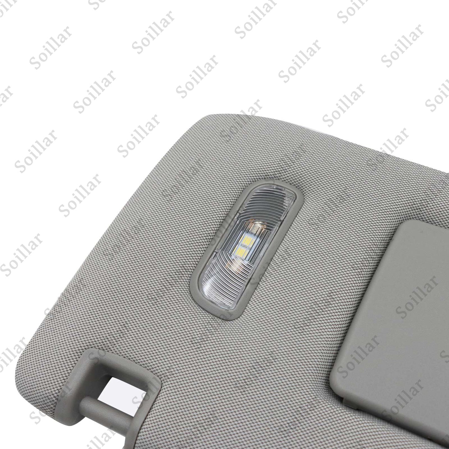 1X For Cadillac Chevrolet GMC 2015-19 Gray Left Driver Side Sun Visor W/ Light