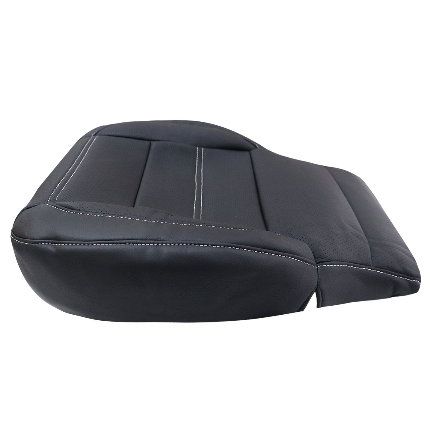 For 2014-2018 GMC Sierra 1500 Denali For 2014-2019 GMC Sierra 1500 Denali Replacement Driver Bottom Leather Seat Cover Black Driver Bottom Perf Leather Seat Cover Black
