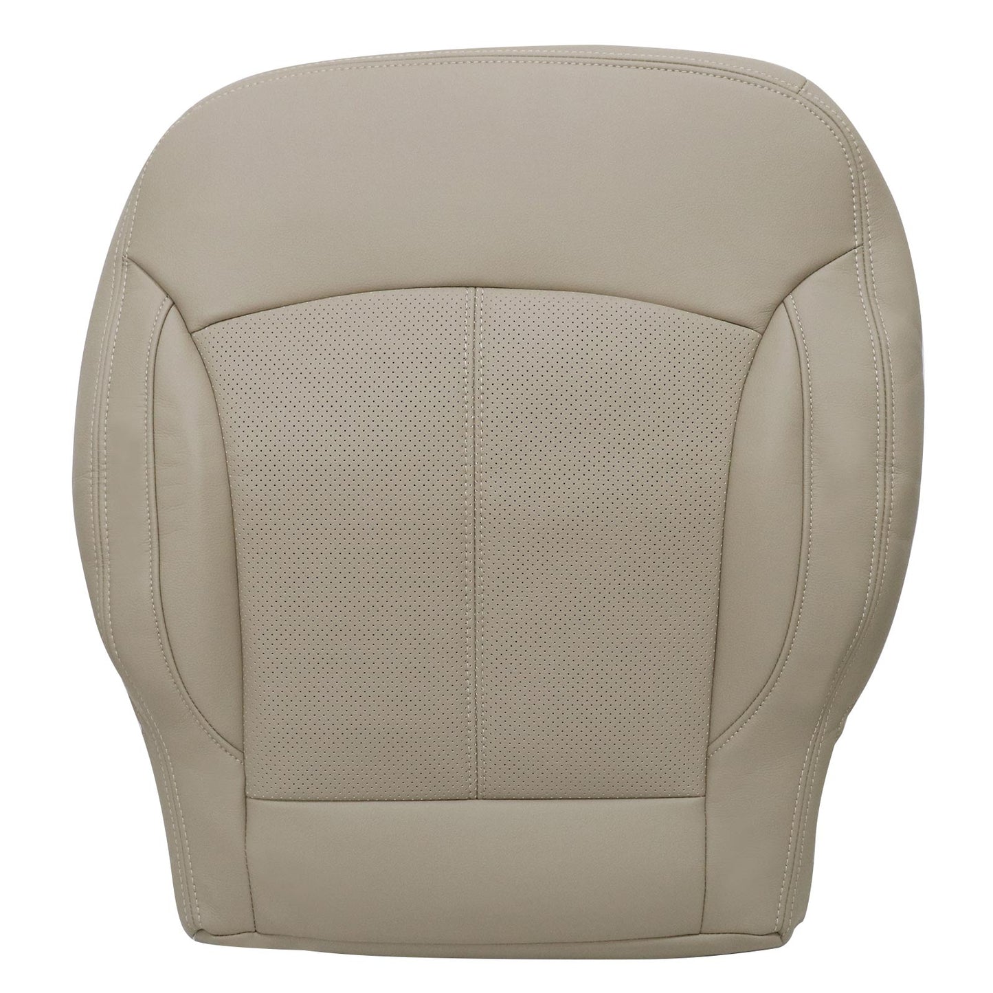 For 2010-2013 Buick LaCrosse Front Driver & Passenger Bottom & Top Leather Seat Cover Cashmere Tan
