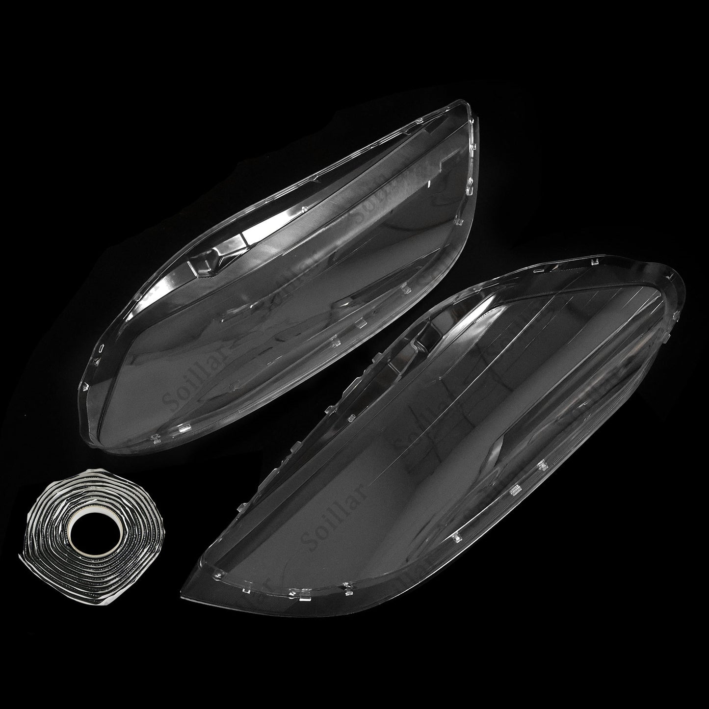 2x For Volvo XC60 2009-2013 Left+Right Front Headlamp Headlight Clear Cover Lens