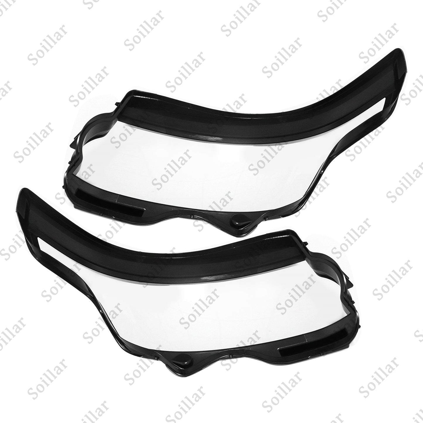 Left & Right Headlight Lens Cover For 2014-2017 Land Rover Range Rover