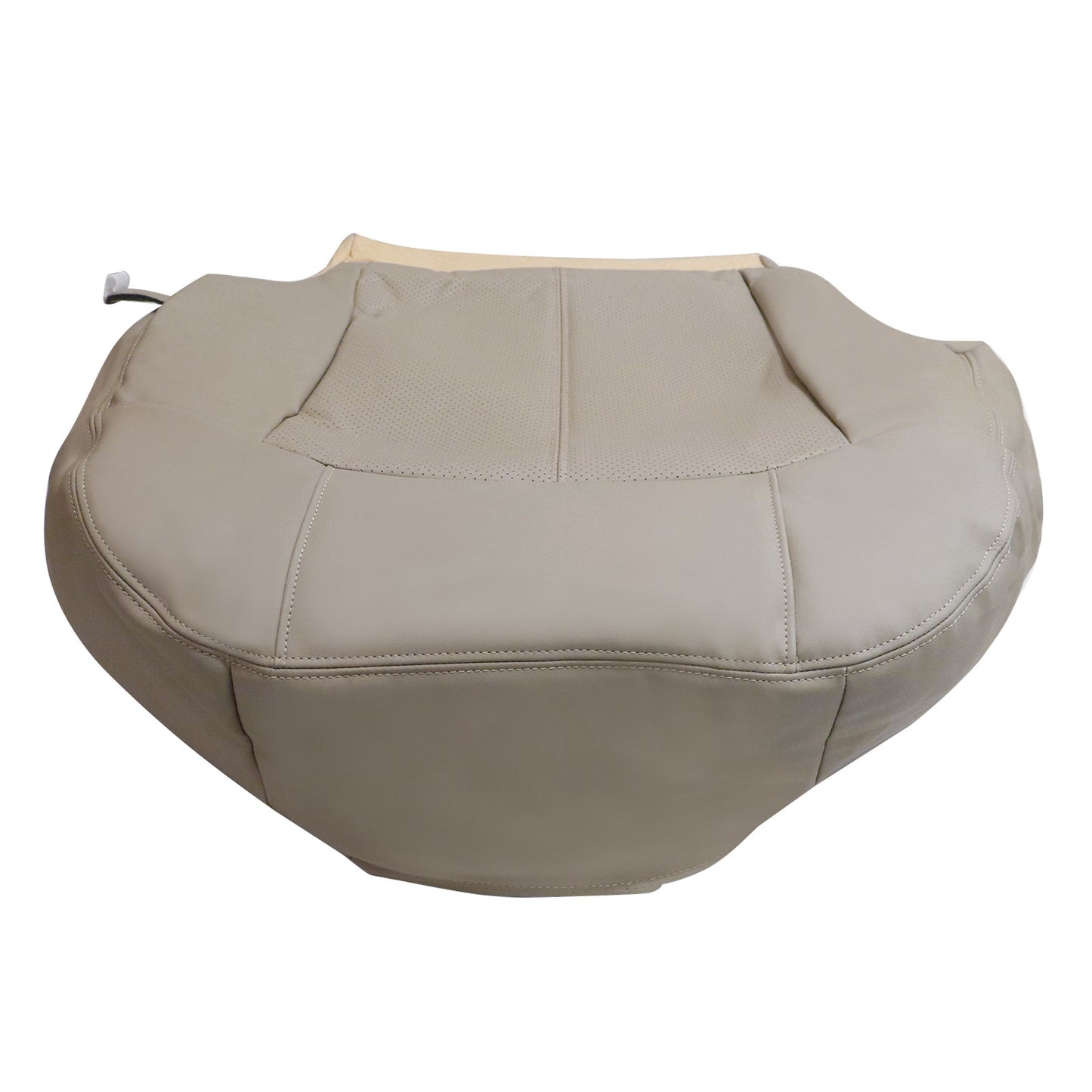 For 2002 Cadillac Escalade Front Driver & Passenger Bottom Perforated Leather Seat Cover Tan