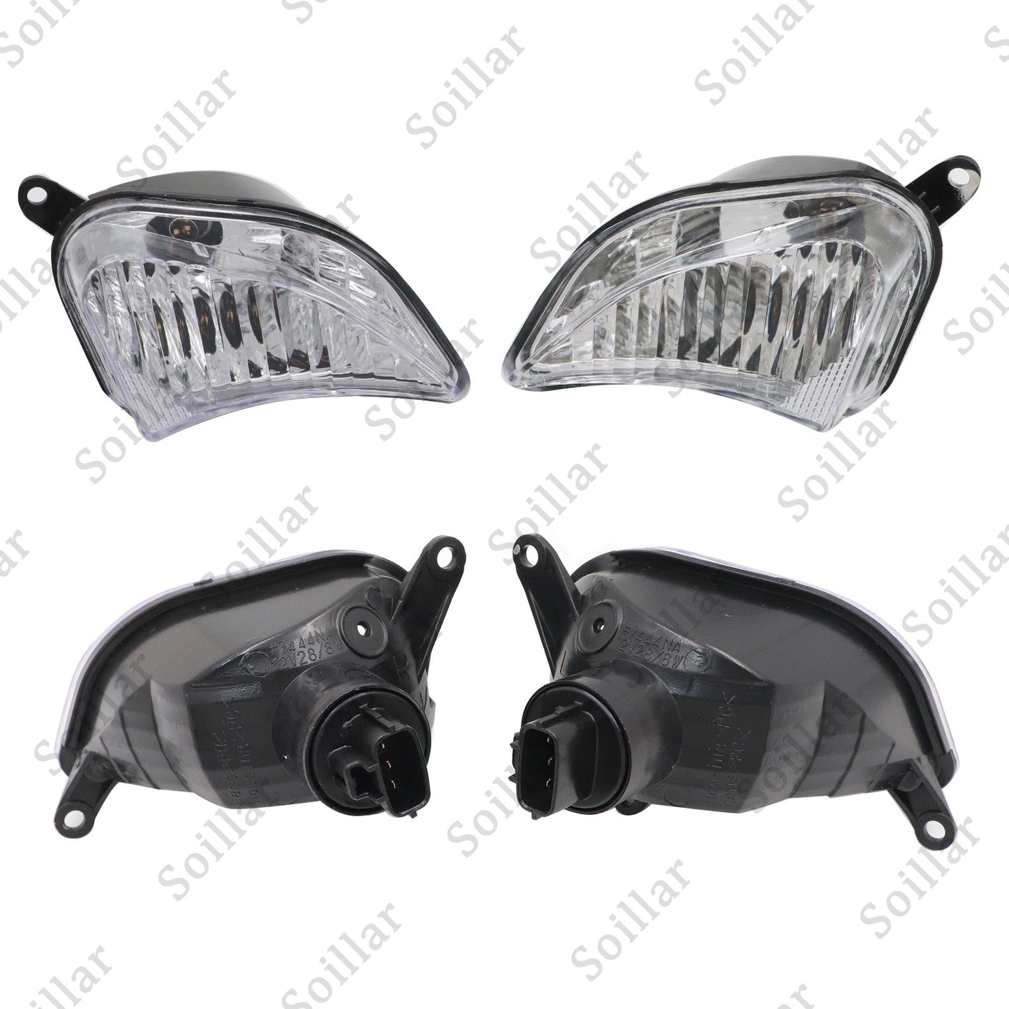For 2013-2015 Toyota Avalon Bumper Fog Lamp Set W/ Turn Signal Lights + Bezels