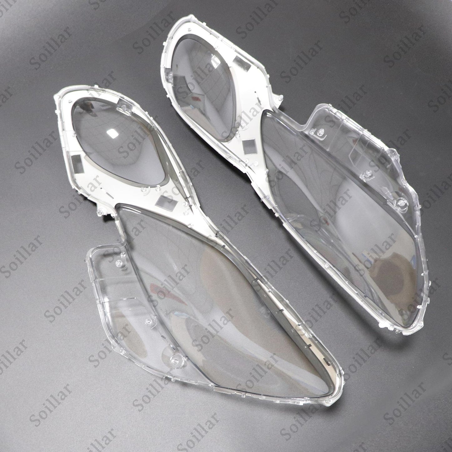 Pair Headlight Lens Cover Shell Clear Glass Fit For Lexus GS300 350 450h 2004-11