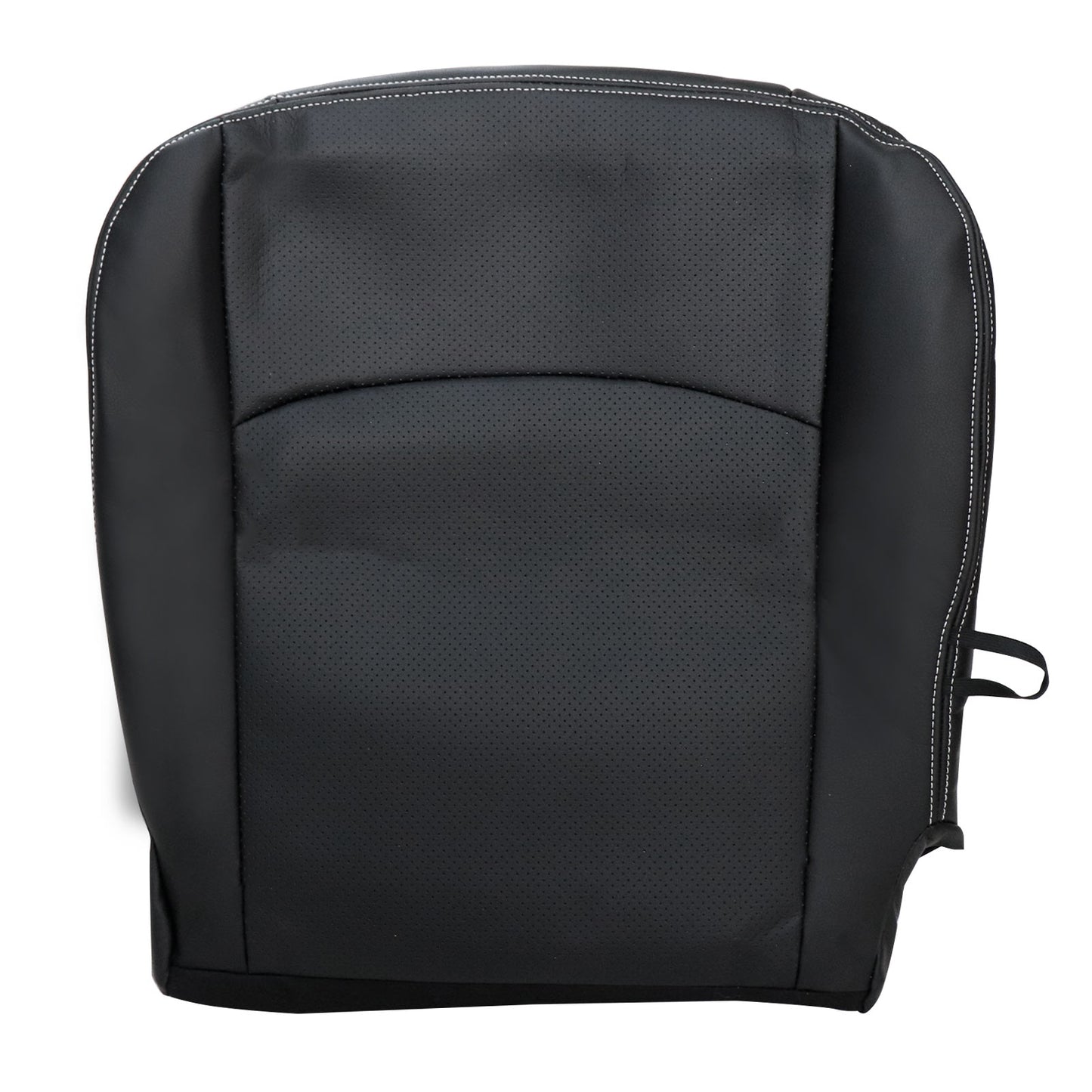 For 2009-2018 Dodge Ram 1500 2500 3500 Replacement Driver & Passenger Bottom & Top Leather Seat Cover Black