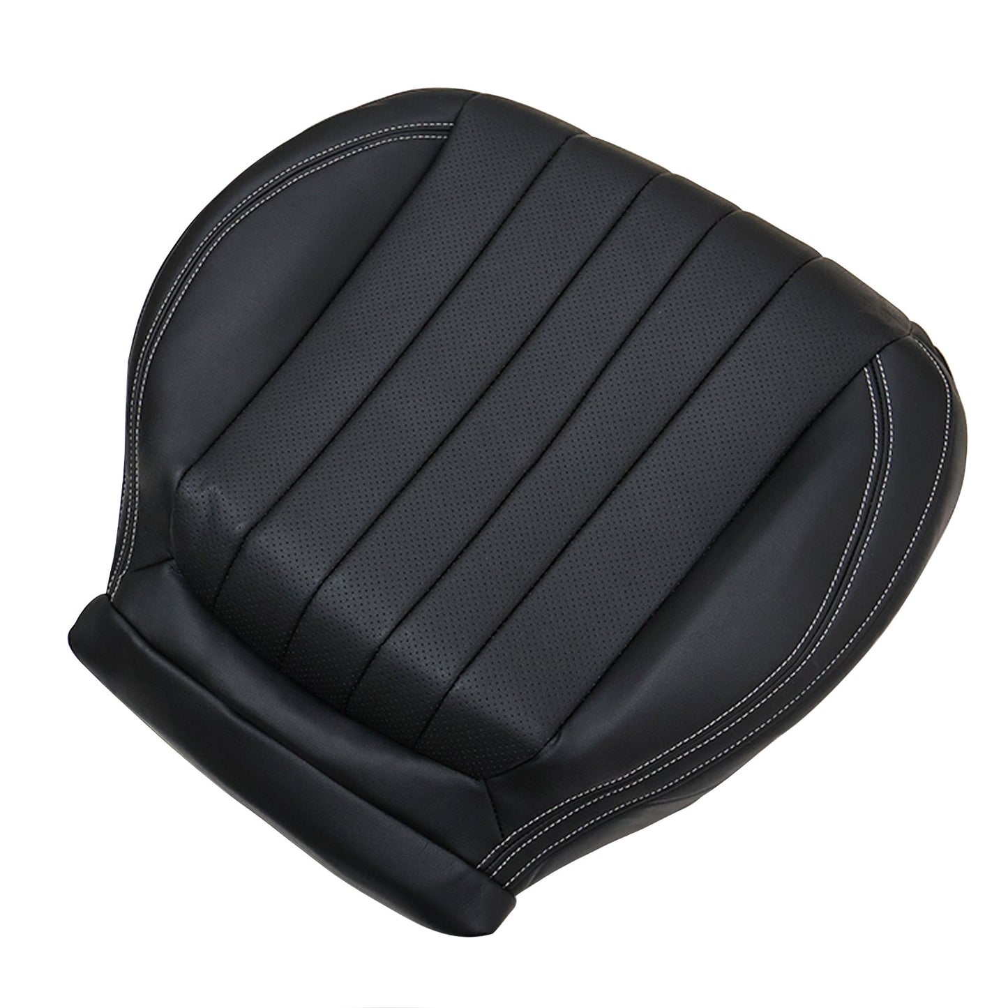 For 2017-2020 Mercedes Benz E300 E350 E400 E450 Driver Bottom Leather Seat Cover Black