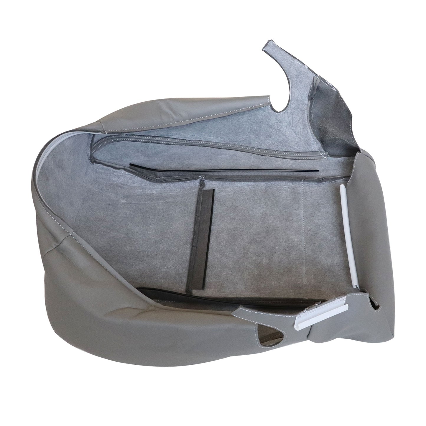 Fits 2000-2004 Toyota Sequoia Tundra Limited SR5 Driver & Passenger Bottom Leather Seat Cover Gray