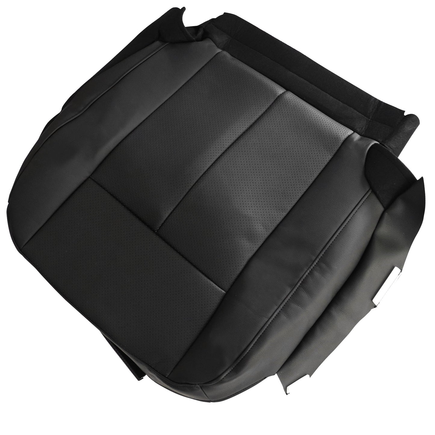 For 2007-2014 Ford Expedition Limited Front Driver & Passenger Bottom & Top Leather Seat Cover Black