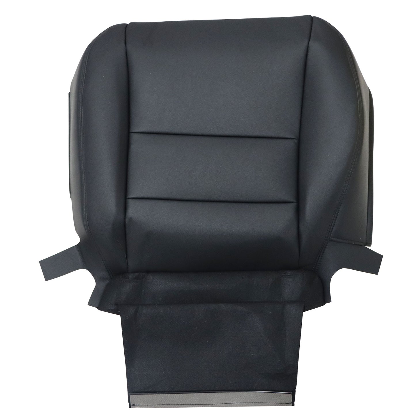 5PCS For 2003-2007 Honda Accord 4-Door Front Driver & Passenger Bottom & Top Leather Seat Cover Black