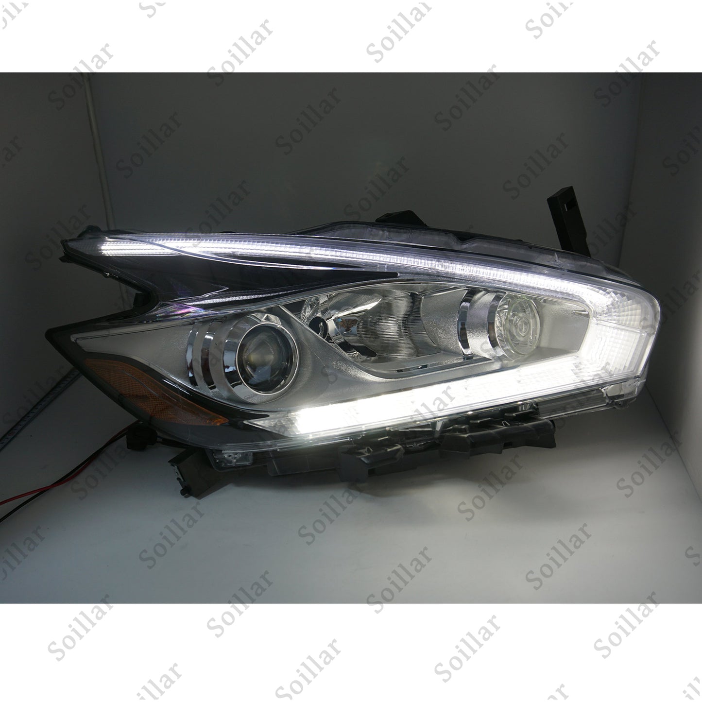 For 2015-2018 Nissan Murano Halogen Headlight LED DRL Lamp Right Passenger Side