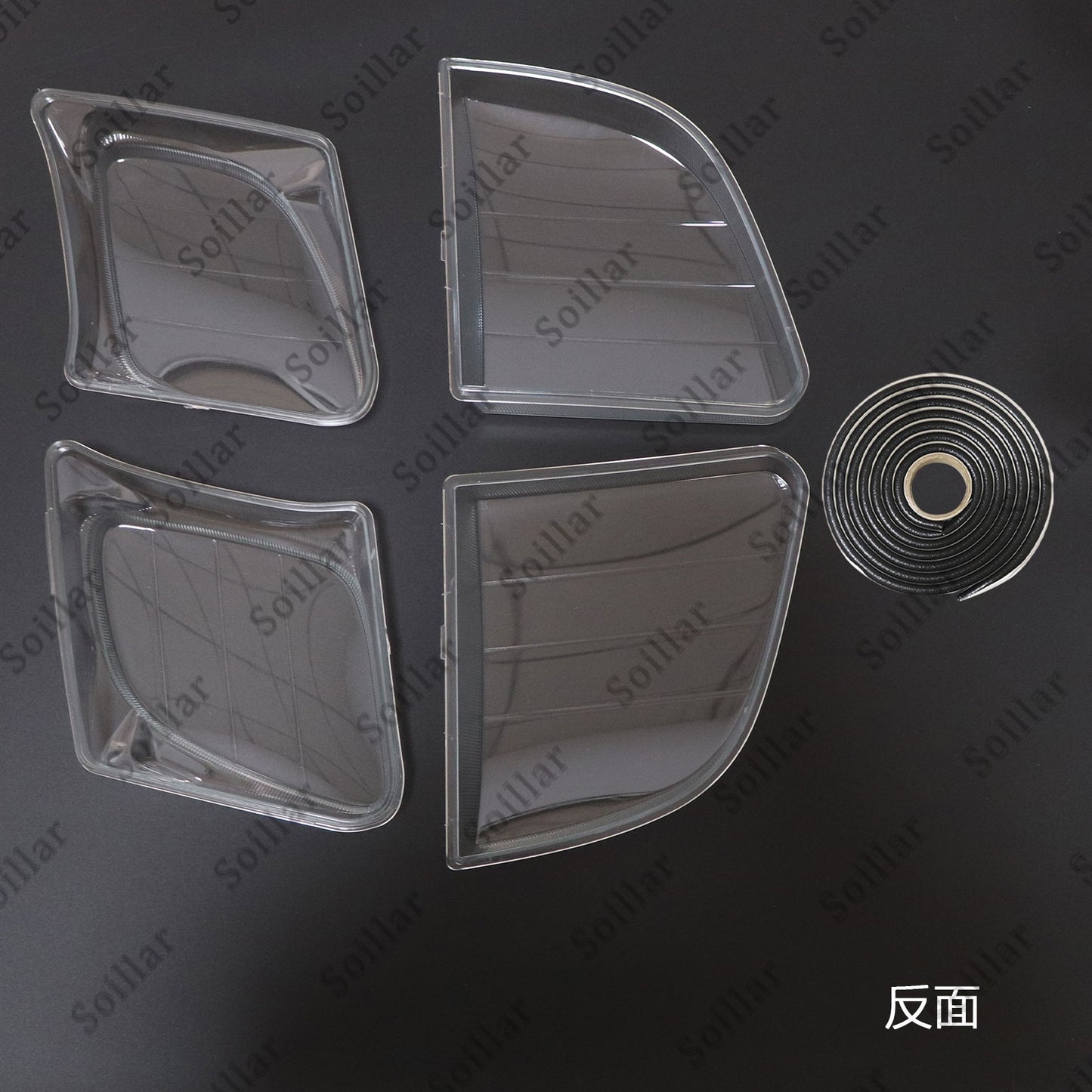 Front Headlight Clear Lens Housing + Seal Glue Set For Lexus LX470 1998-2007