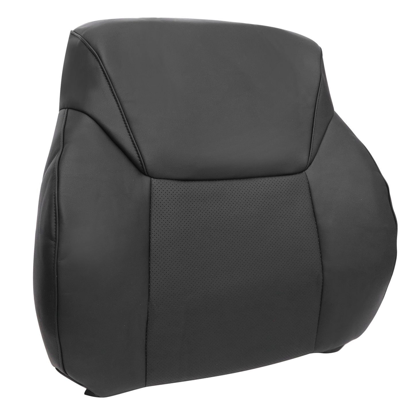 For 2008-2015 Lexus LX570 Driver & Passenger Side Bottom & Top Perforated Leather Seat Cover Black
