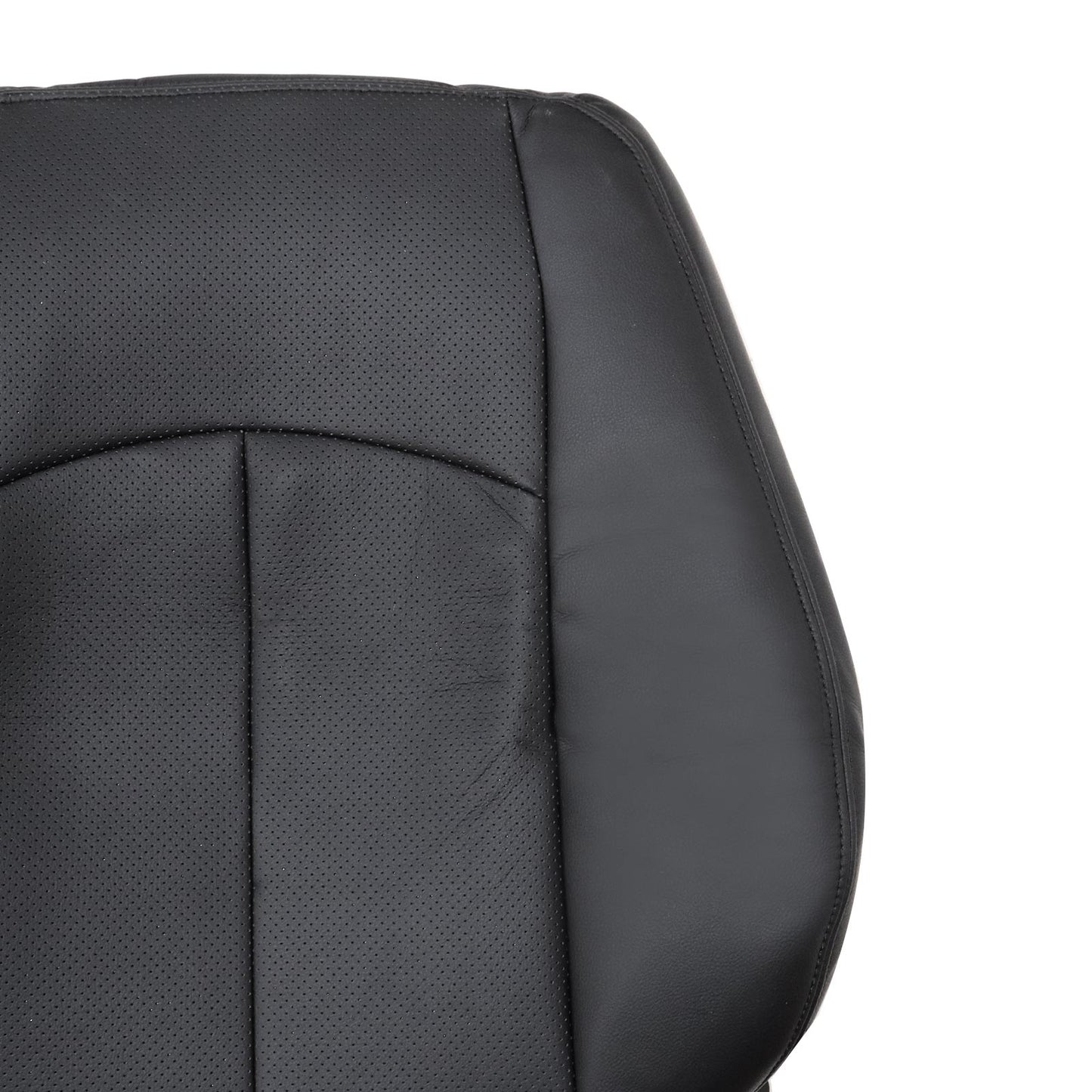 For 2003-2009 Mercedes Benz E63 E280 E300 E320 E350 E500 E550 Driver Bottom & Top PERFORATED Leather Seat Cover Black