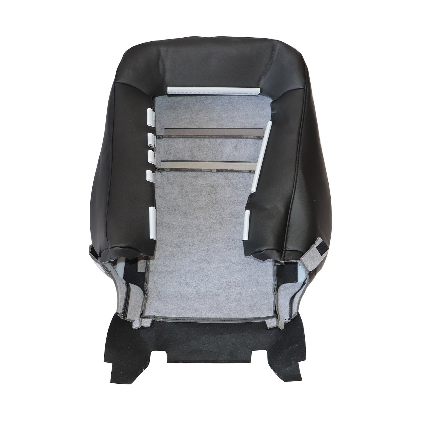 For 2003-2007 Honda Accord 4-Door Front Driver & Passenger Bottom & Top Leather Seat Cover Black