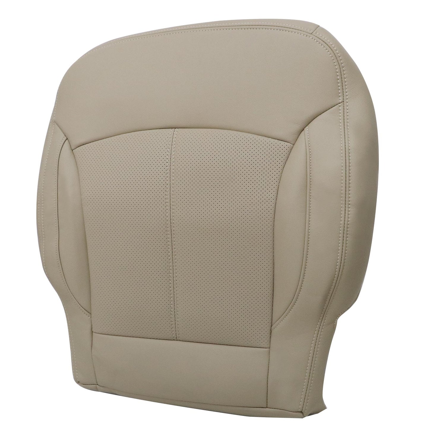 For 2010-2013 Buick LaCrosse Front Driver & Passenger Bottom & Top Leather Seat Cover Cashmere Tan