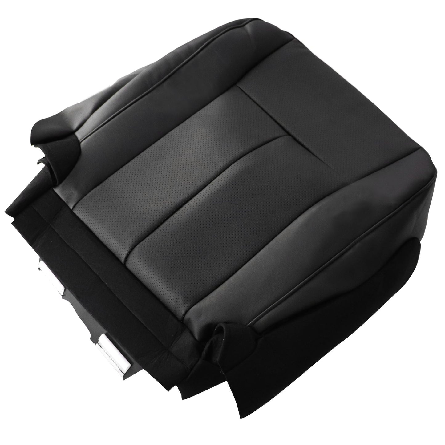 For 2007-2014 Ford Expedition Limited Front Driver & Passenger Bottom & Top Leather Seat Cover Black