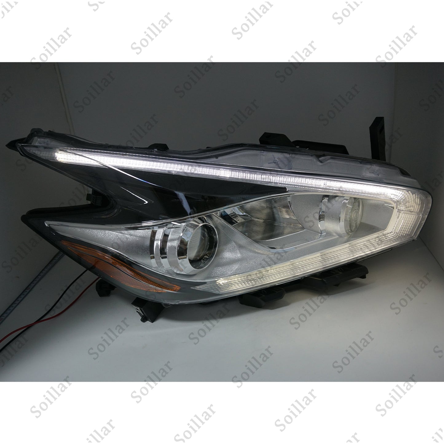 For 2015-2018 Nissan Murano Halogen Headlight LED DRL Lamp Right Passenger Side