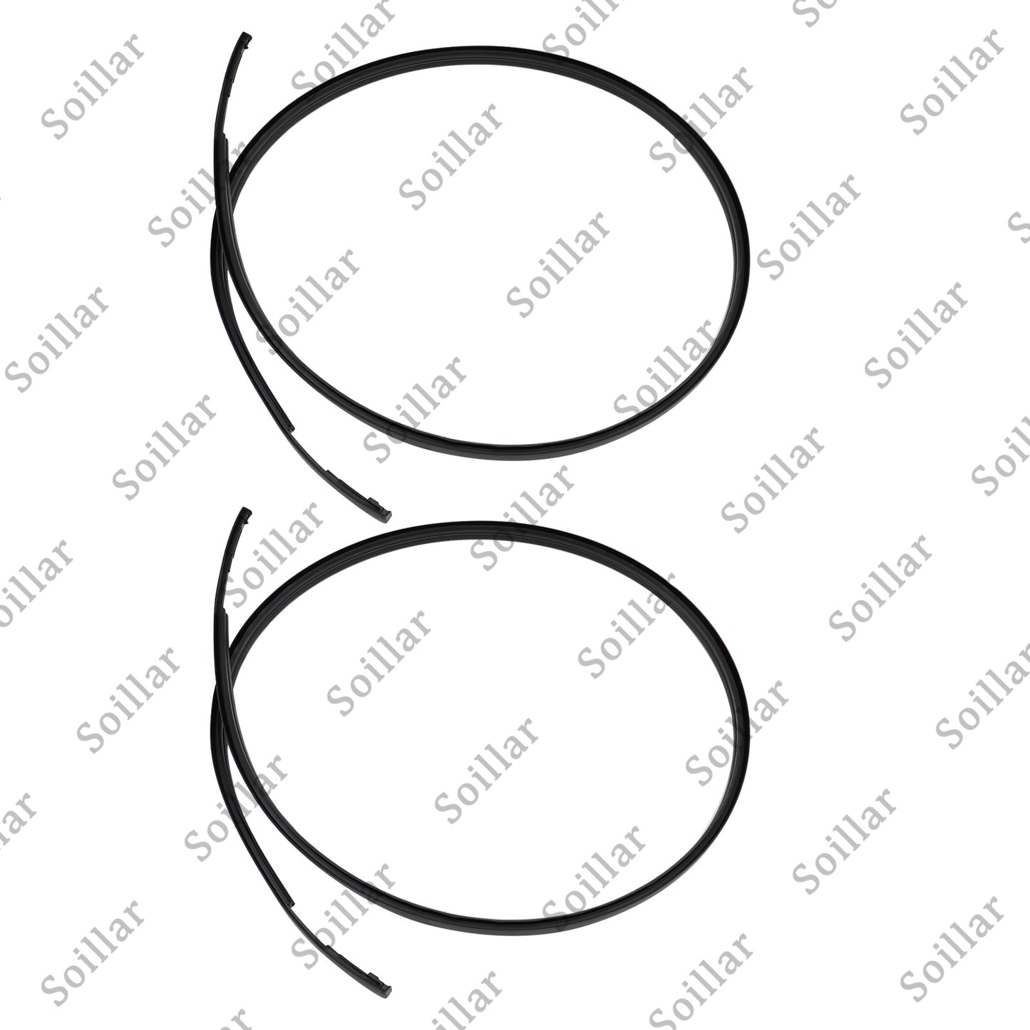 Black High Quality Roof Trim Molding Kit Fit for 06-2016 Toyota Yaris Hatchback
