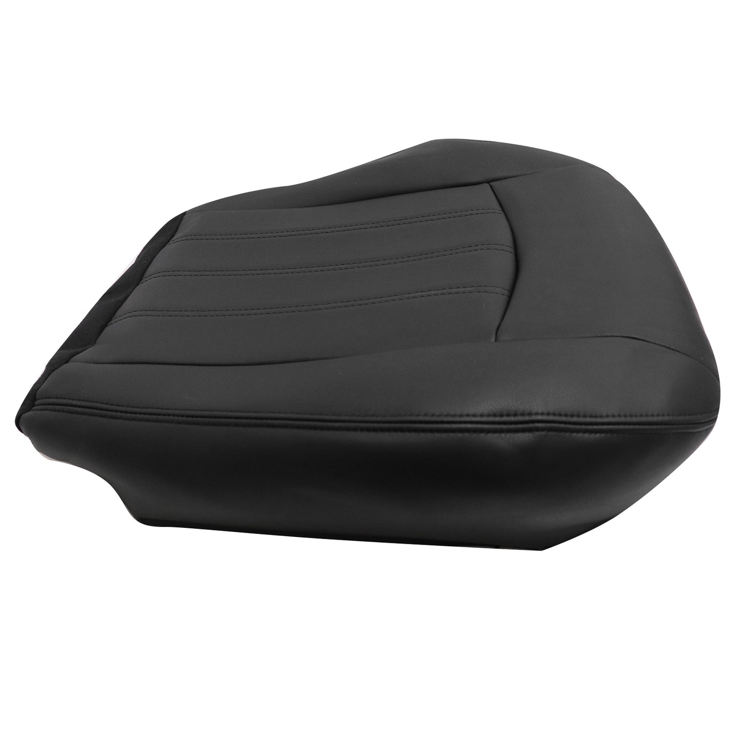 For 2005-2010 Chrysler 300C Driver & Passenger Bottom Seat Cover Black