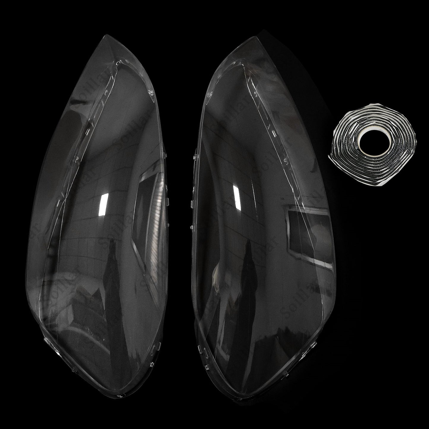 2x For Volvo XC60 2009-2013 Left+Right Front Headlamp Headlight Clear Cover Lens