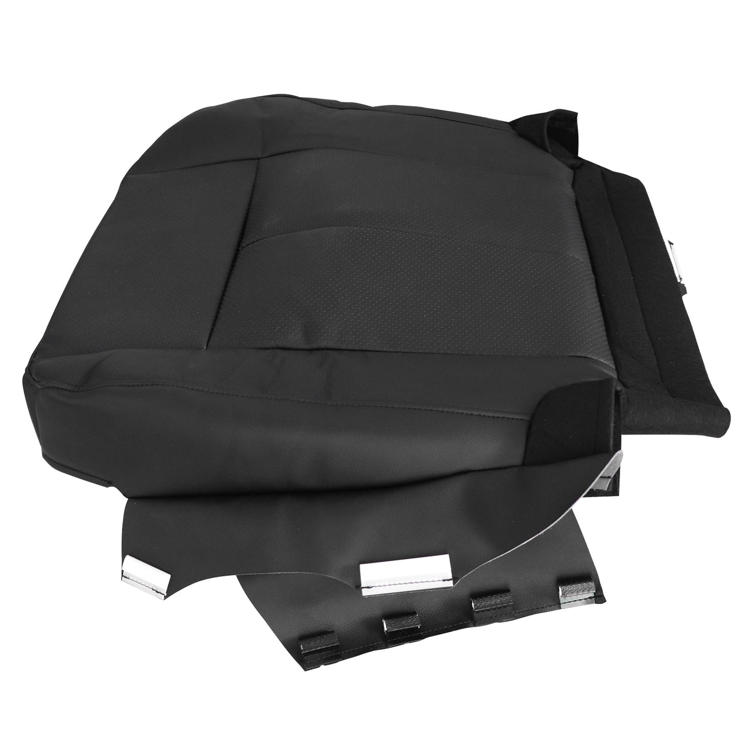 For 2007-2014 Ford Expedition Limited Front Driver & Passenger Bottom & Top Leather Seat Cover Black