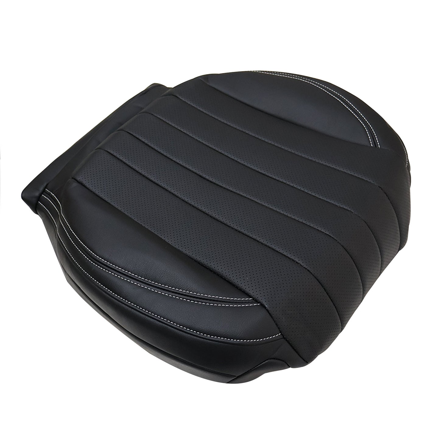 For 2017-2020 Mercedes Benz E300 E350 E400 E450 Driver Bottom Leather Seat Cover Black