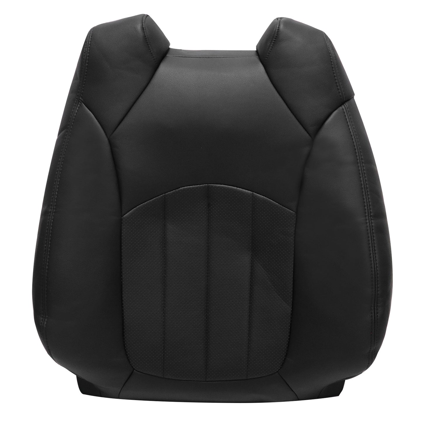 Fits 2009-2012 Chevy Traverse Driver & Passenger Bottom & Top Seat Cover Black