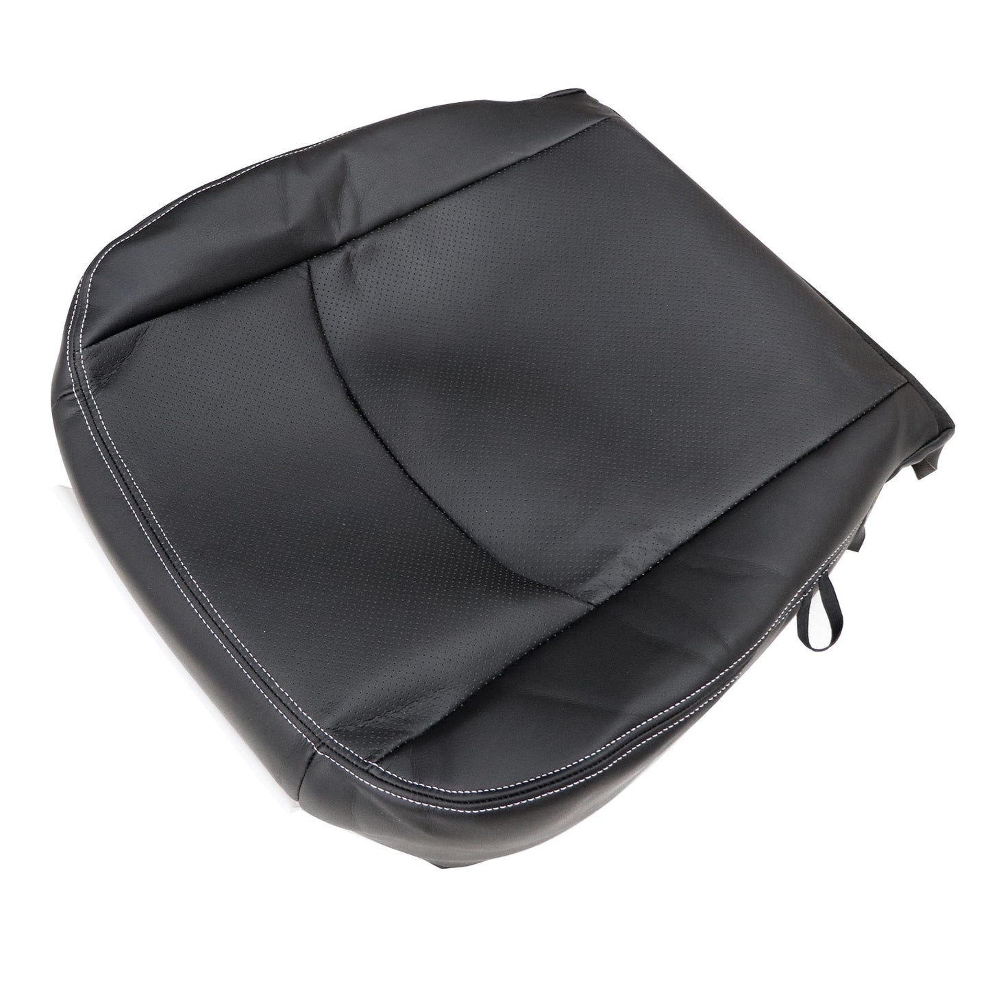 For 2009-2012 Dodge Ram 1500 2500 3500 Front Driver & Passenger Bottom Leather Seat Cover Black