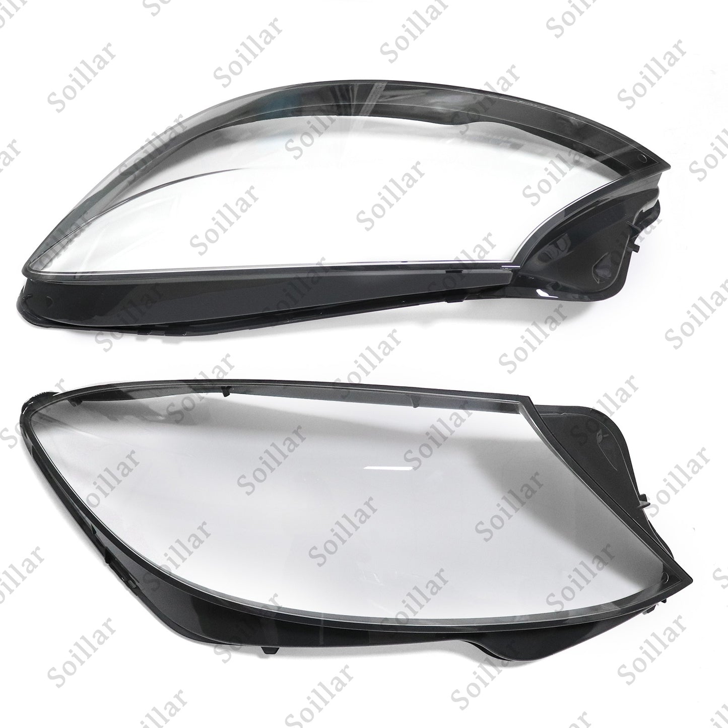 For Mercedes-Benz W222 S-Class 2014-17 Pair Lampshade Headlight Lens Lamp Cover
