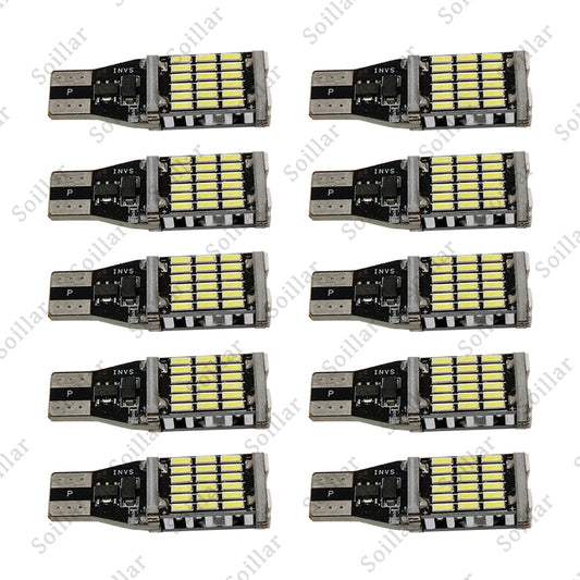 10X T15 921 912 LED Reverse Backup Light Bulbs W16W 916 6000K Super Bright White
