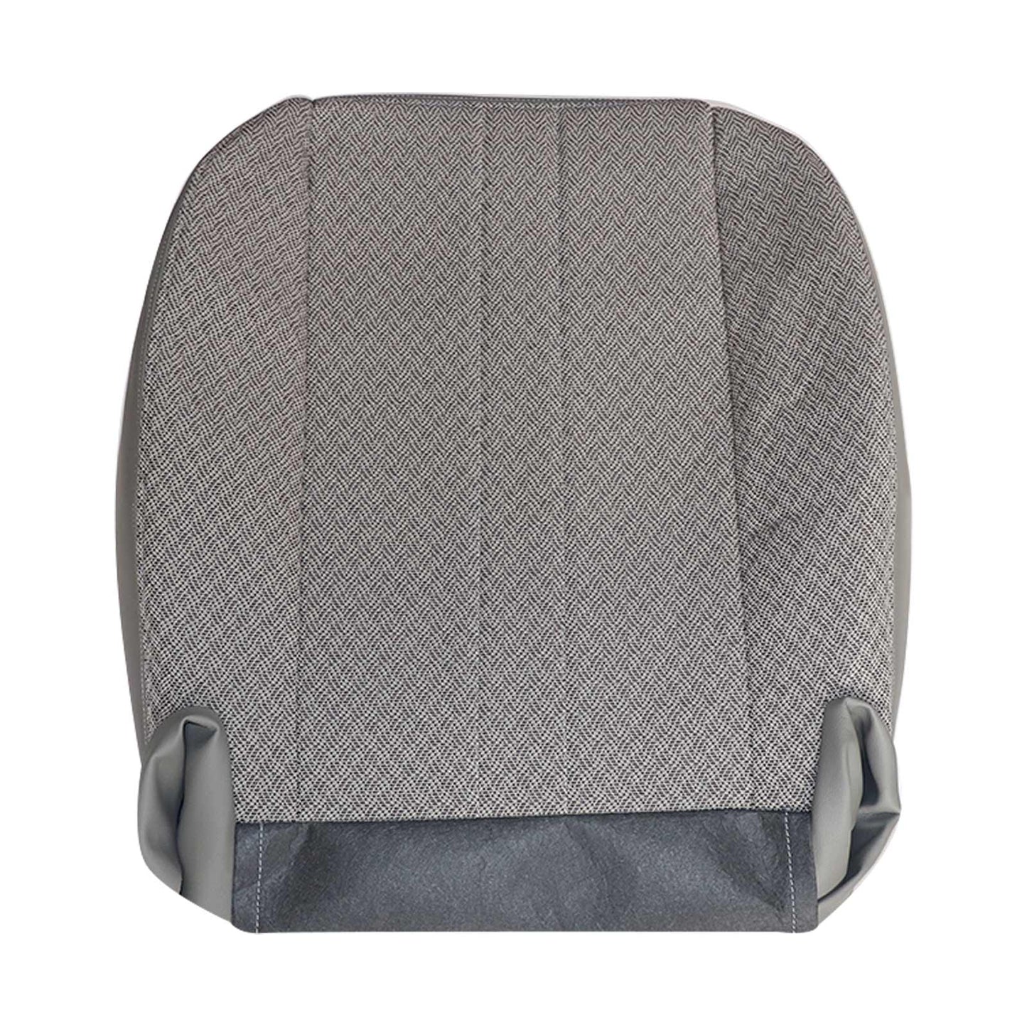 For 2003-2014 Chevy Express & GMC Savana 1500 Front Driver & Passenger Bottom & Top Cloth Seat Cover Gray