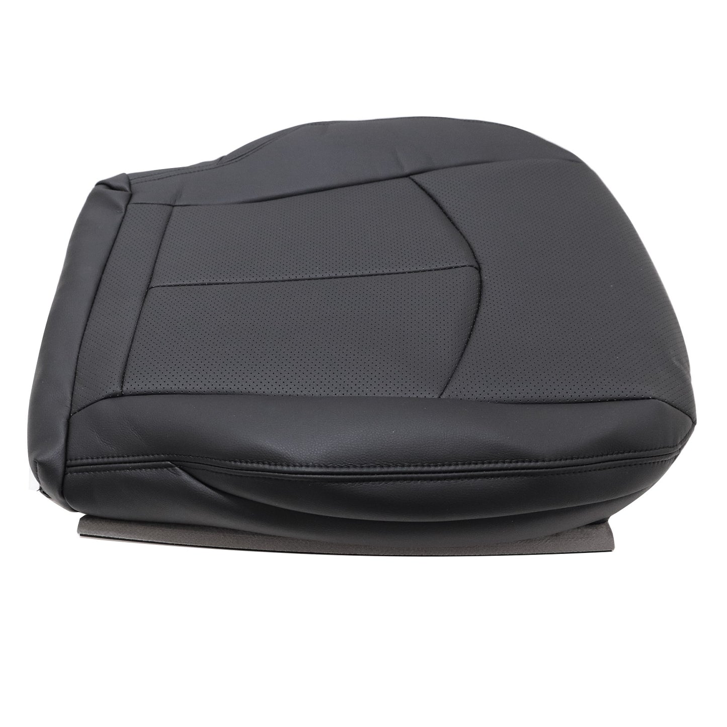 For 2003-2009 Mercedes Benz E63 E280 E300 E320 E350 E500 E550 Driver Bottom & Top PERFORATED Leather Seat Cover Black