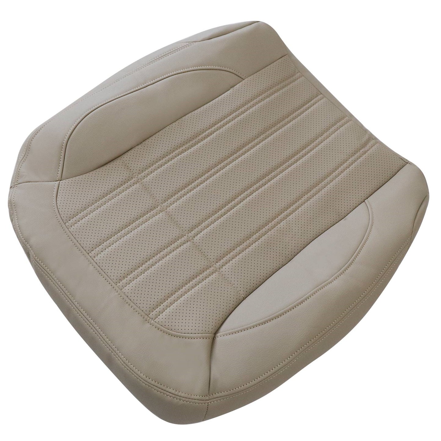 For 2013-2016 Mercedes Benz GL350 GL450 Front Driver & Passenger Bottom Leather Seat Cover Tan